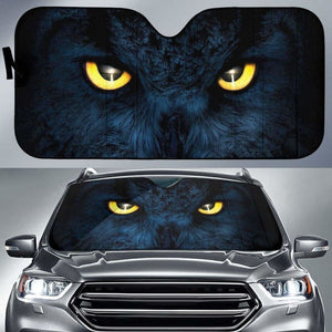 Owl Eyes Art Animal Car Sun Shades Amazing Gift 210101 - YourCarButBetter