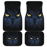 Owl Eyes Night Car Floor Mats Amazing Gift Ideas 211303 - YourCarButBetter