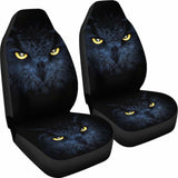 Owl Eyes Night Car Seat Covers Amazing Gift Ideas 211303 - YourCarButBetter