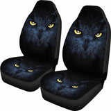 Owl Eyes Night Car Seat Covers Amazing Gift Ideas 211303 - YourCarButBetter