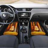 Owl Face In Autumn Wild Animal Car Floor Mats 094209 - YourCarButBetter