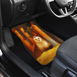 Owl Face In Autumn Wild Animal Car Floor Mats 094209 - YourCarButBetter