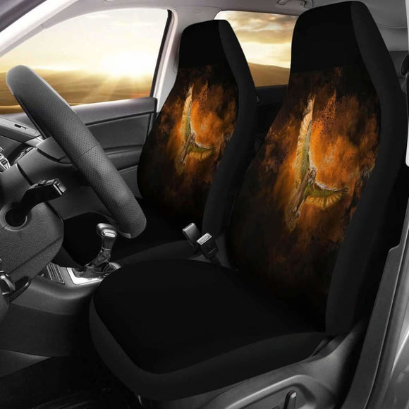 Owl & Fire Art Car Seat Covers Amazing Gift Ideas 094209 - YourCarButBetter