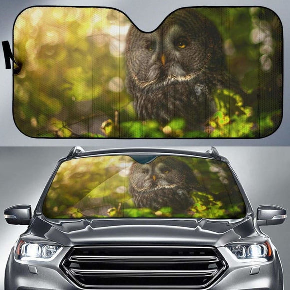 Owl Forest Hd 4K Car Sun Shade 172609 - YourCarButBetter