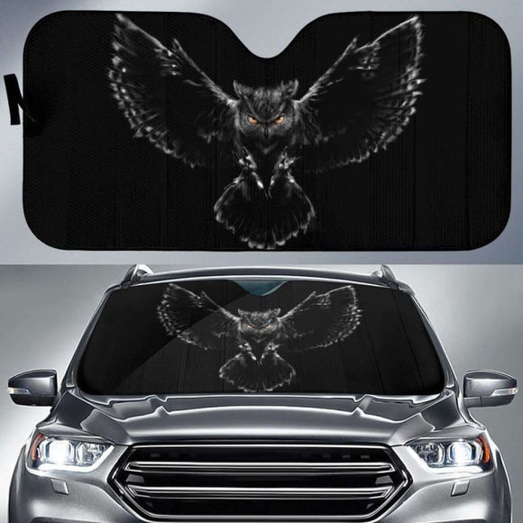 Owl In The Night Auto Sun Shade 07 172609 - YourCarButBetter