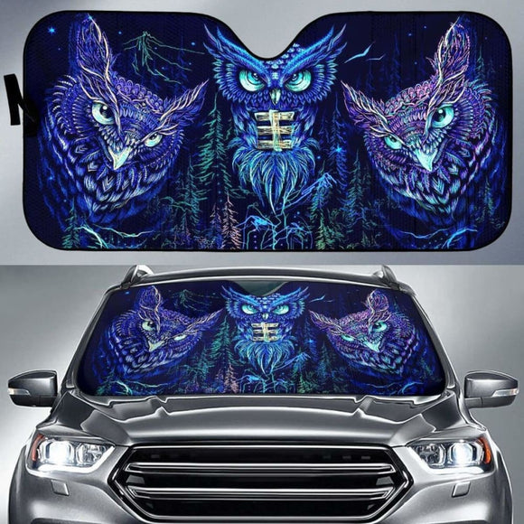 Owl Mystical Animal Car Sun Shades Amazing Gift 210101 - YourCarButBetter
