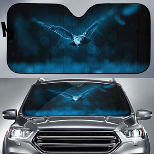 Owl Night Flight Hd 5K Car Sun Shade 172609 - YourCarButBetter