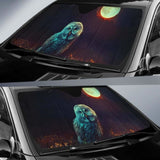 Owl Night Full Moon Surreal Hd Car Sun Shade 172609 - YourCarButBetter