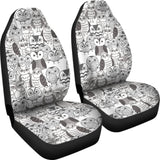 Owls Face Car Seat Cover 174716 - YourCarButBetter