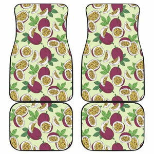 Paassion Fruit Pattern Front And Back Car Mats 174914 - YourCarButBetter