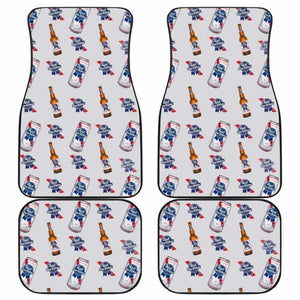 Pabst Blue Ribbon Car Floor Mats Beer Lover Gift Idea 195016 - YourCarButBetter