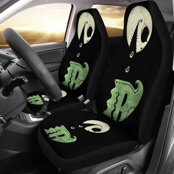 Pacman Jack Skellington Nightmare Before Christmas Car Seat Covers 101819 - YourCarButBetter