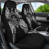 Palau Car Seat Cover - Palau Seal Map Black - 105905 - YourCarButBetter