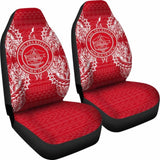 Palau Car Seat Cover - Palau Seal Map Red White - 105905 - YourCarButBetter