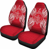 Palau Car Seat Cover - Palau Seal Map Red White - 105905 - YourCarButBetter