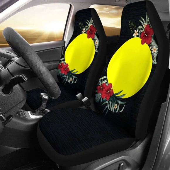 Palau Car Seat Covers - Palau Flag Hibiscus - 232125 - YourCarButBetter