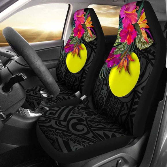 Palau Car Seat Covers - Polynesian Hibiscus Pattern - 232125 - YourCarButBetter