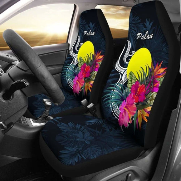 Palau Car Seat Covers Polynesian Tropical Flower 105905 - YourCarButBetter