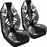 Palau Car Seat Covers - Palau Seal Polynesian Tattoo Black - 9 174914 - YourCarButBetter