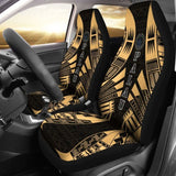 Palau Car Seat Covers - Palau Seal Polynesian Tattoo Gold - 9 174914 - YourCarButBetter