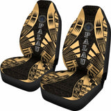 Palau Car Seat Covers - Palau Seal Polynesian Tattoo Gold - 9 174914 - YourCarButBetter