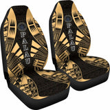 Palau Car Seat Covers - Palau Seal Polynesian Tattoo Gold - 9 174914 - YourCarButBetter