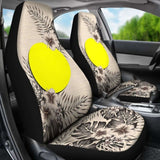 Palau Car Seat Covers The Beige Hibiscus (Set Of Two) 7 232125 - YourCarButBetter