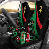 Pan African Car Seat Covers - Ankh Wirh Pan-Africanism Flag - 153908 - YourCarButBetter