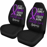 Pancreatic Cancer No One Fights Alone Car Seat Covers 210101 - YourCarButBetter