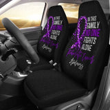 Pancreatic Cancer No One Fights Alone Car Seat Covers 210101 - YourCarButBetter