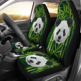 Panda and Bamboo Design Theme Car Seat Covers 211106 - YourCarButBetter