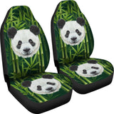 Panda and Bamboo Design Theme Car Seat Covers 211106 - YourCarButBetter
