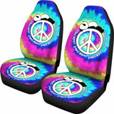 Panda Peace Tie Dye Car Seat Covers 091706 - YourCarButBetter