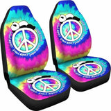 Panda Peace Tie Dye Car Seat Covers 091706 - YourCarButBetter