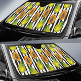 Papaya Design Pattern Car Auto Sun Shades 182102 - YourCarButBetter