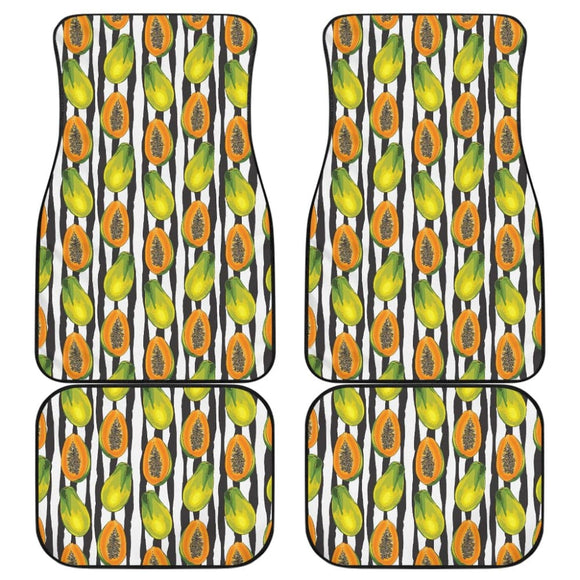 Papaya Design Pattern Car Floor Mats 210103 - YourCarButBetter