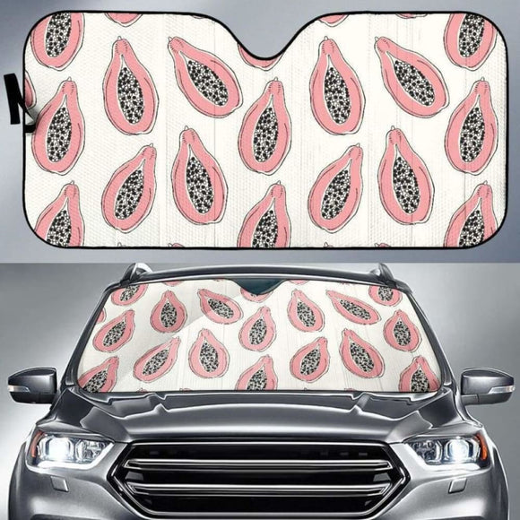 Papaya Pattern Car Auto Sun Shades 182102 - YourCarButBetter