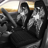 Papua New Guinea Car Seat Cover - Papua New Guinea Flag Map Black - 105905 - YourCarButBetter