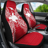 Papua New Guinea Car Seat Cover - Papua New Guinea Flag Map Red White - 105905 - YourCarButBetter