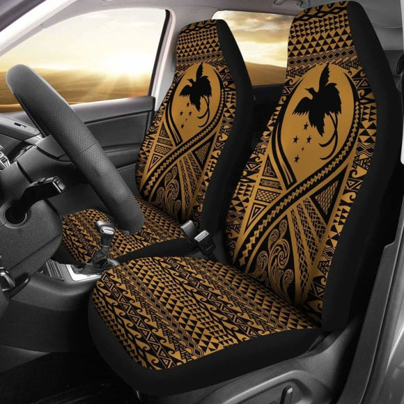 Papua New Guinea Car Seat Cover Lift Up Gold - 105905 - YourCarButBetter