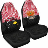 Papua New Guinea Car Seat Covers - Papua New Guinea Flag Coat Of Arms Polynesian Design - 105905 - YourCarButBetter
