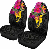Papua New Guinea Car Seat Covers - Hibiscus Polynesian Pattern - 232125 - YourCarButBetter