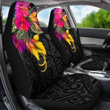 Papua New Guinea Car Seat Covers - Hibiscus Polynesian Pattern - 232125 - YourCarButBetter