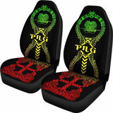 Papua New Guinea Car Seat Covers Polynesian Tribal Reggae 105905 - YourCarButBetter