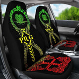 Papua New Guinea Car Seat Covers Polynesian Tribal Reggae 105905 - YourCarButBetter