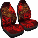 Papua New Guinea Car Seat Covers - Red Shark Polynesian Tattoo - 102802 - YourCarButBetter