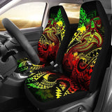 Papua New Guinea Car Seat Covers - Reggae Shark Polynesian Tattoo - 102802 - YourCarButBetter