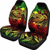 Papua New Guinea Car Seat Covers - Reggae Shark Polynesian Tattoo - 102802 - YourCarButBetter