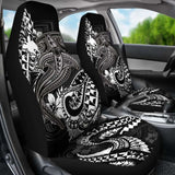 Papua New Guinea Car Seat Covers- White Shark Polynesian Tattoo - 102802 - YourCarButBetter