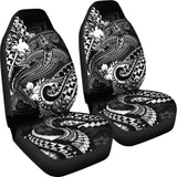 Papua New Guinea Car Seat Covers- White Shark Polynesian Tattoo - 102802 - YourCarButBetter